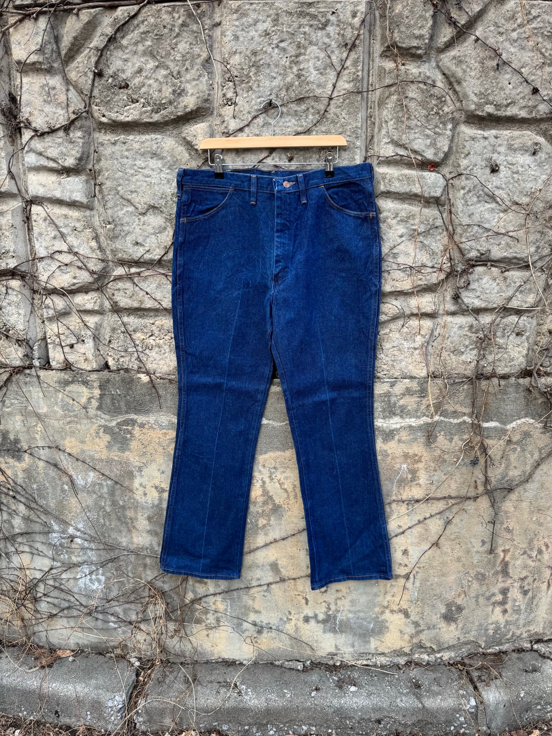 90s 랭글러 빈티지 935nav 카우보이컷 고온스 데님 팬츠 부츠컷 상품이미지1