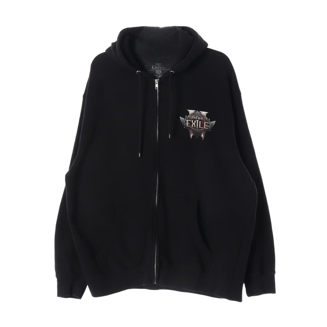 패스오브엑자일 오버핏 블랙 후드집업 2XL 상품이미지1