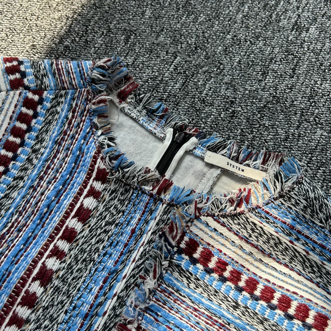 시스템 트위드 루즈핏 크롭티 상품이미지4