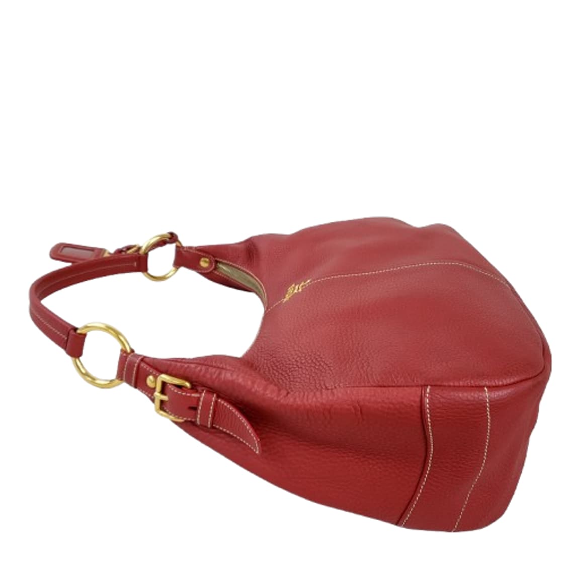 정품 프라다 비텔로 다이노 레드 호보백 상품이미지4