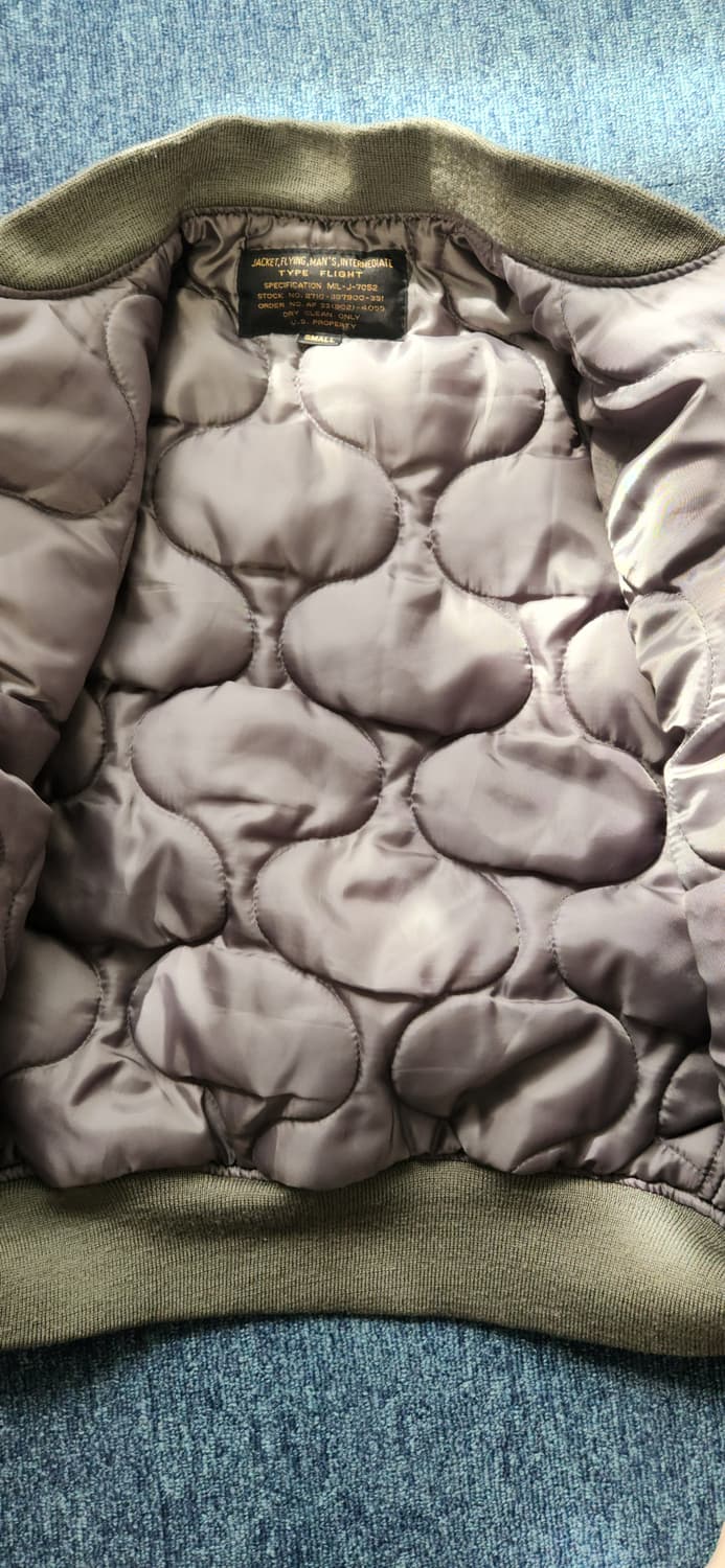 U.S. AIR FORCE 항공 점퍼 봄버 자켓 S 상품이미지9