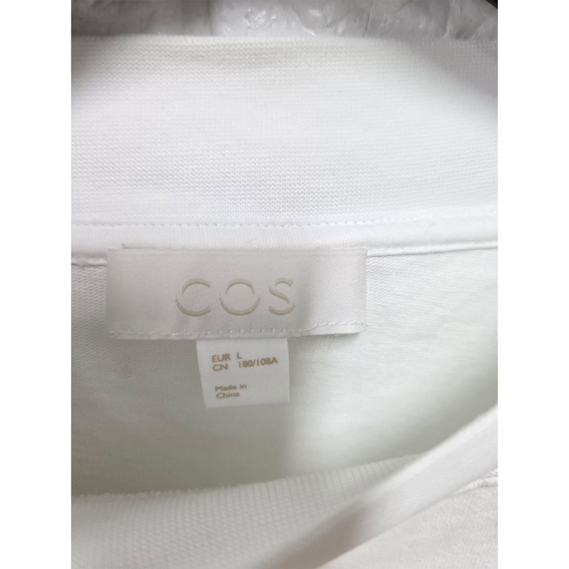 코스 COS 오버핏 화이트 반팔 티셔츠 L 상품이미지2