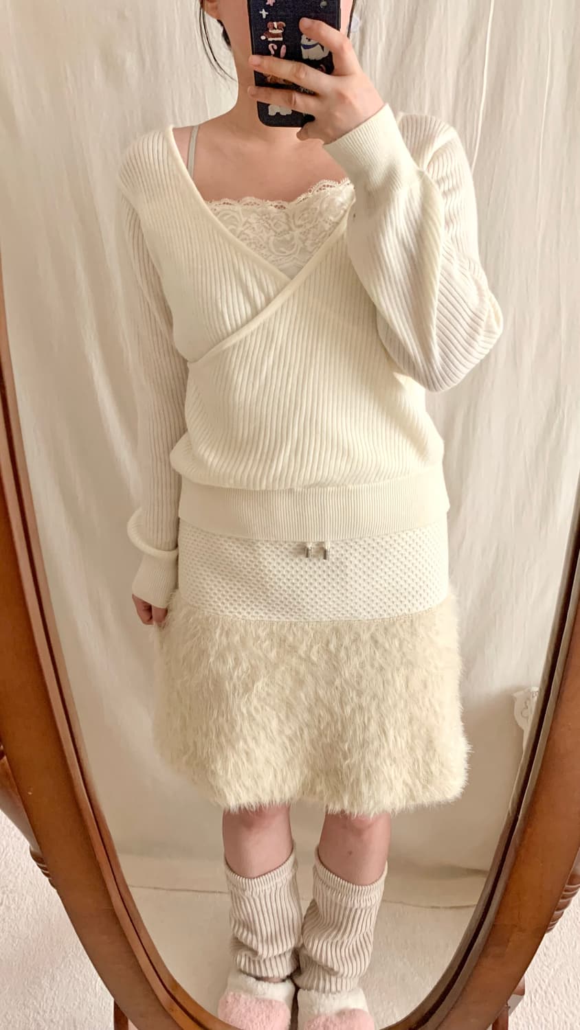 갸루 퍼 스커트 상품이미지8