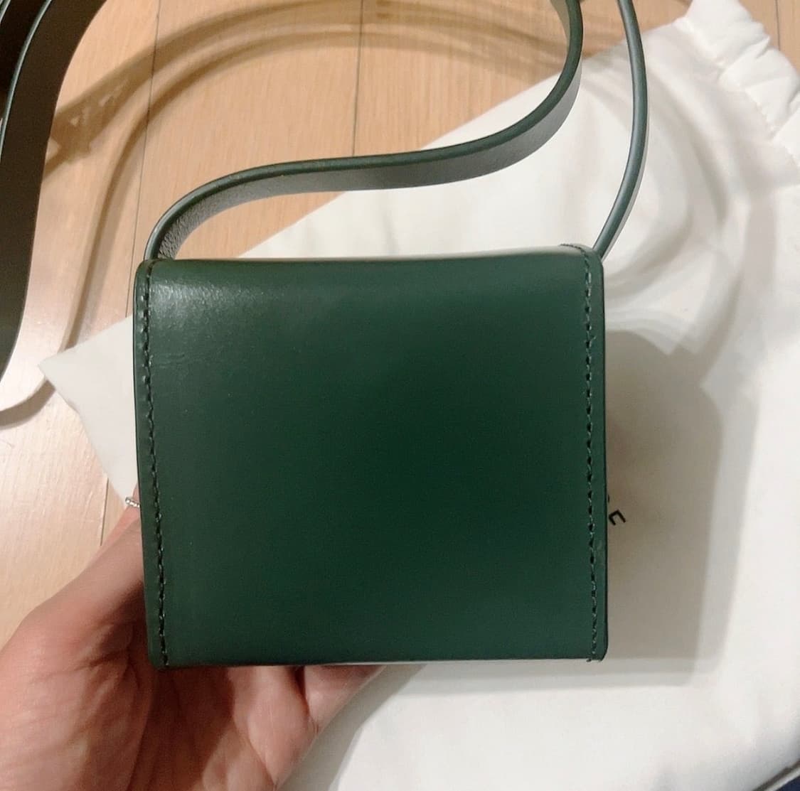 르메르 카메라백 미니 그린 상품이미지4