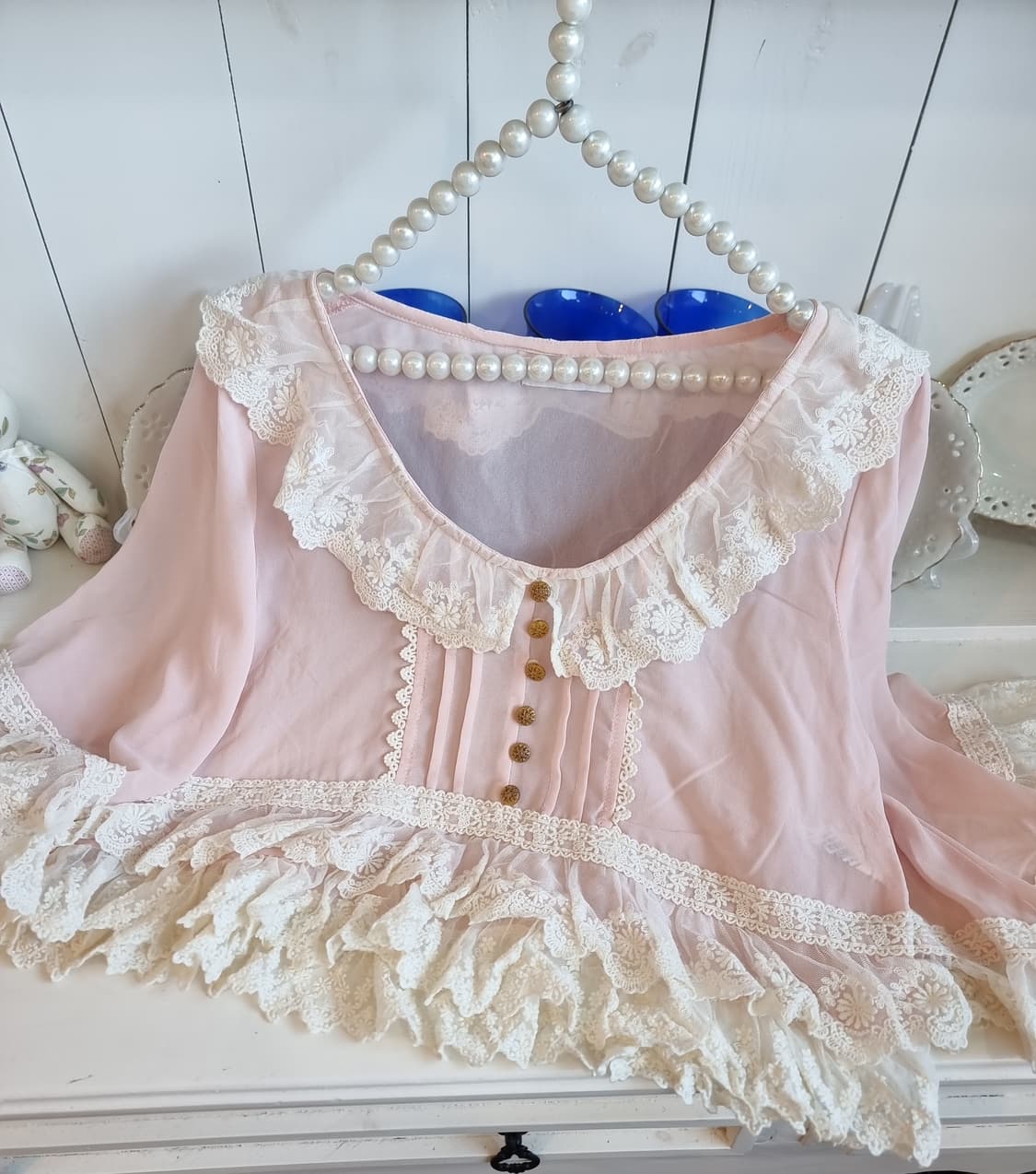 리즈리사케이프 블라우스 상품이미지2