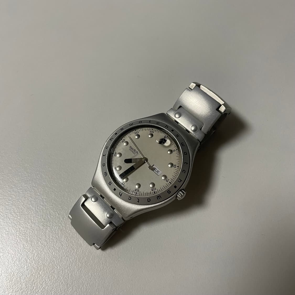 99년판 빈티지 스와치 아이러니 메탈 실버 상품이미지1