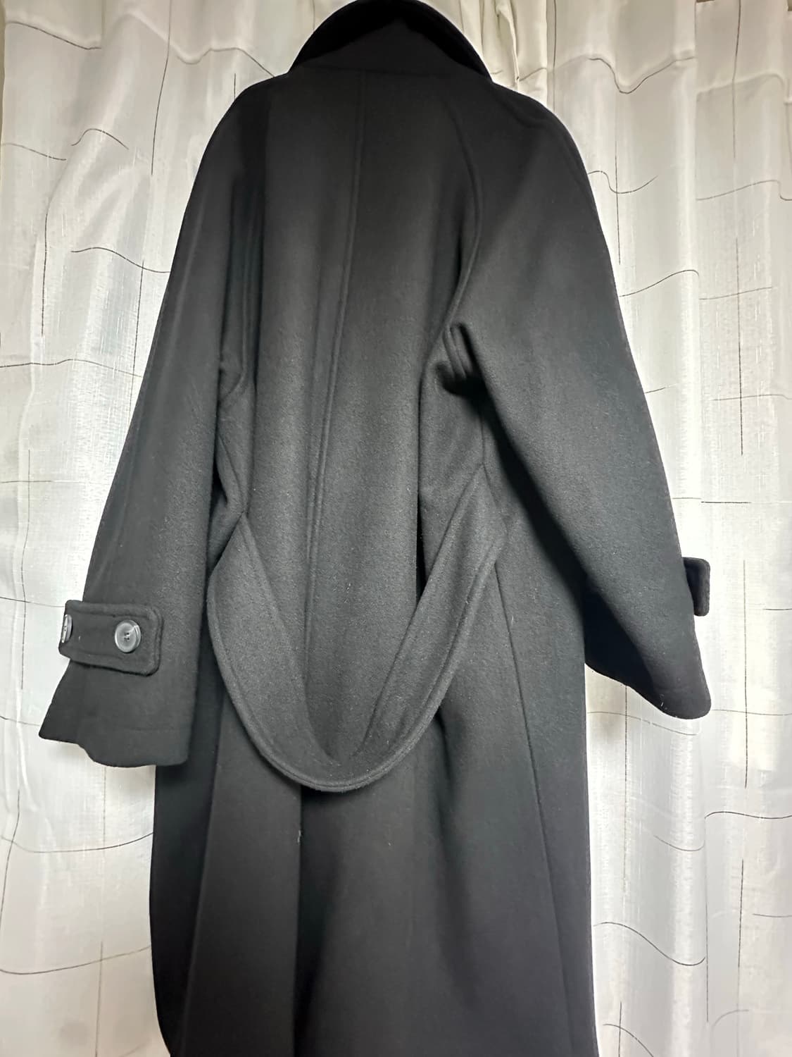 로어링라드 울 오버 발마칸 코트 블랙 M 상품이미지2