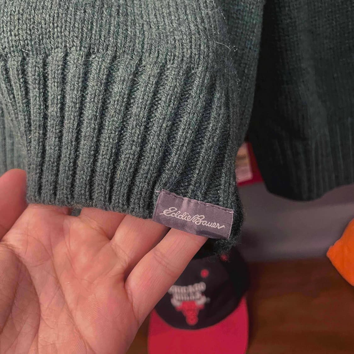 에디 바우어 눈꽃 패턴 레트로 라운드 넥 니트 스웨터 N504 상품이미지5