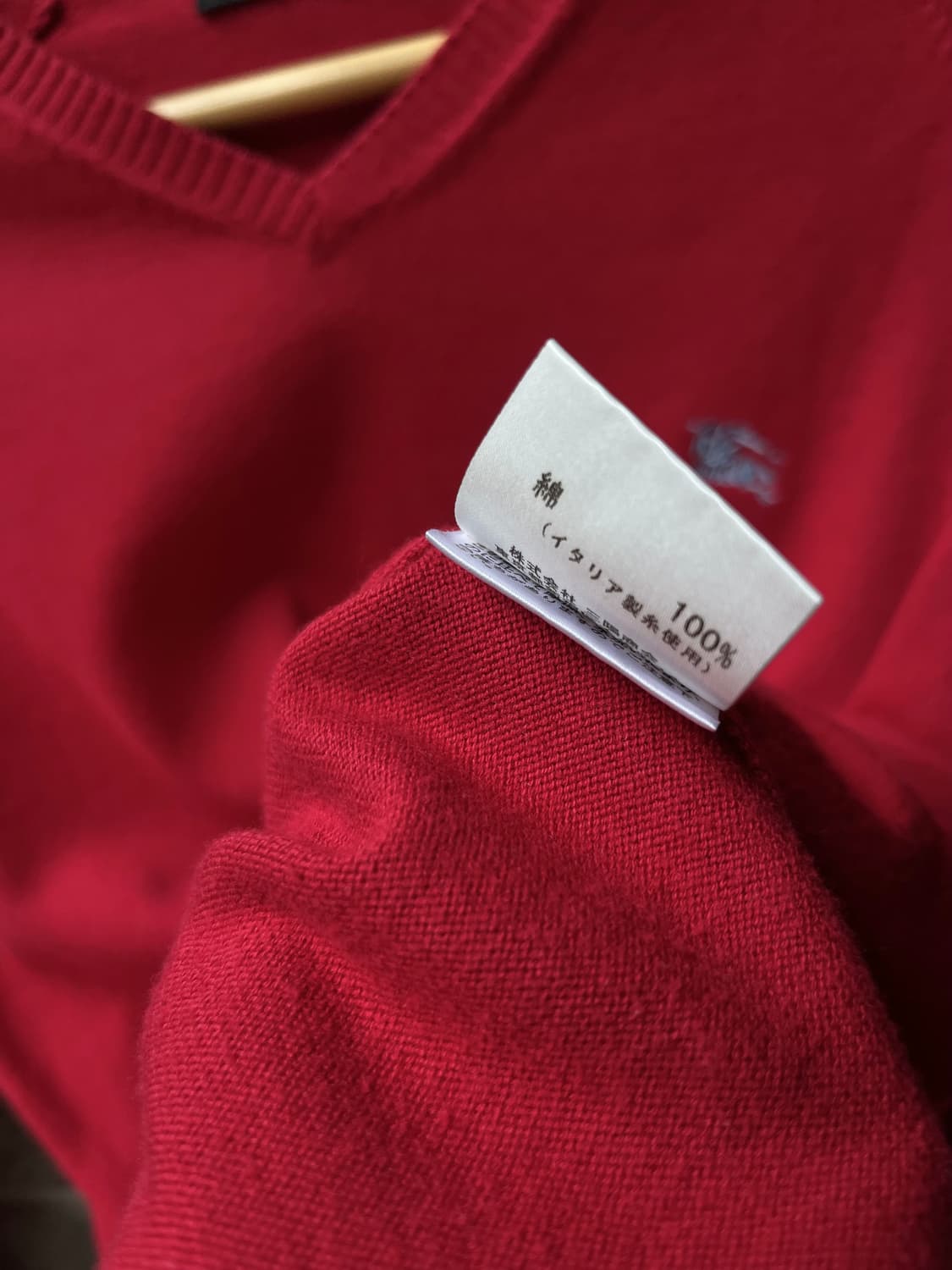 BURBERRY 버버리 블루 로고 롱슬리브 레드 상품이미지9