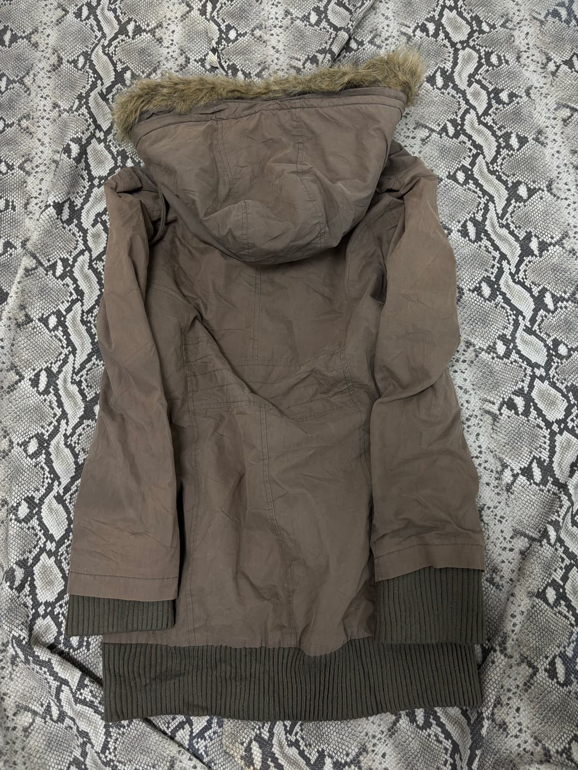 [COLZA]Grunge Mood Fur Khaki Parka 상품이미지9