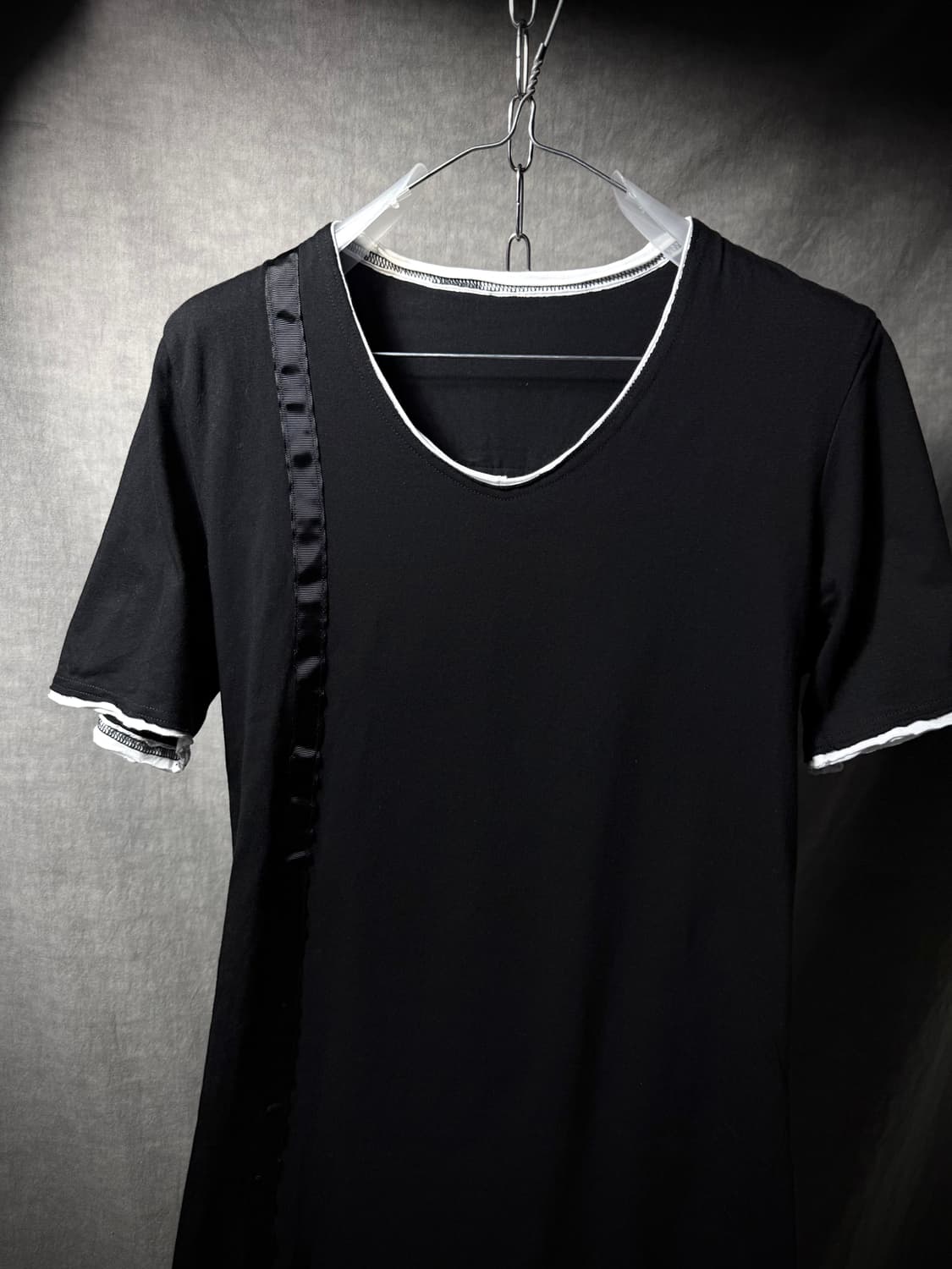 Catorce Back Zip Layered T Shirt 상품이미지4