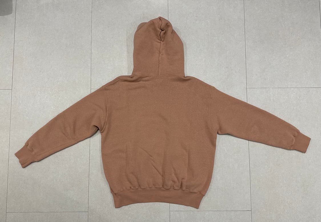 [XL] 더블웍스 하프집 후드스웻  살몬핑크 상품이미지3