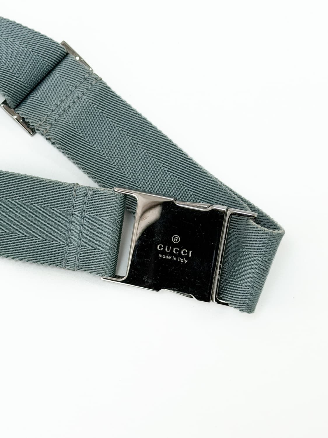 구찌 GG 나일론 & 레더 벨트백 더스티 블루 161823 상품이미지7