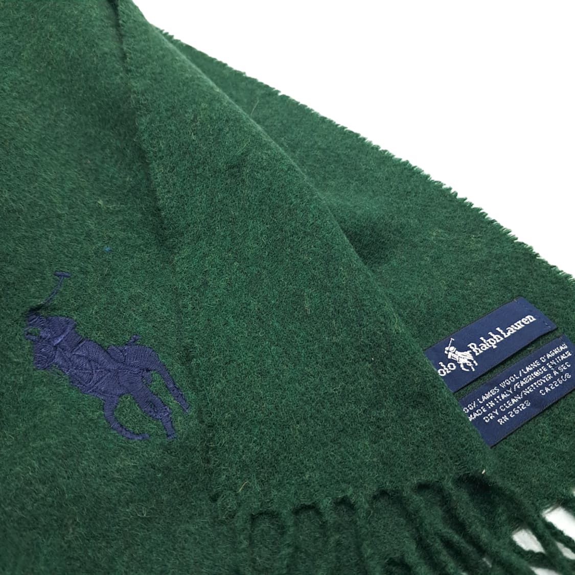 MX272 폴로 랄프로렌 포레스트그린 램스울 목도리 머플러 상품이미지4