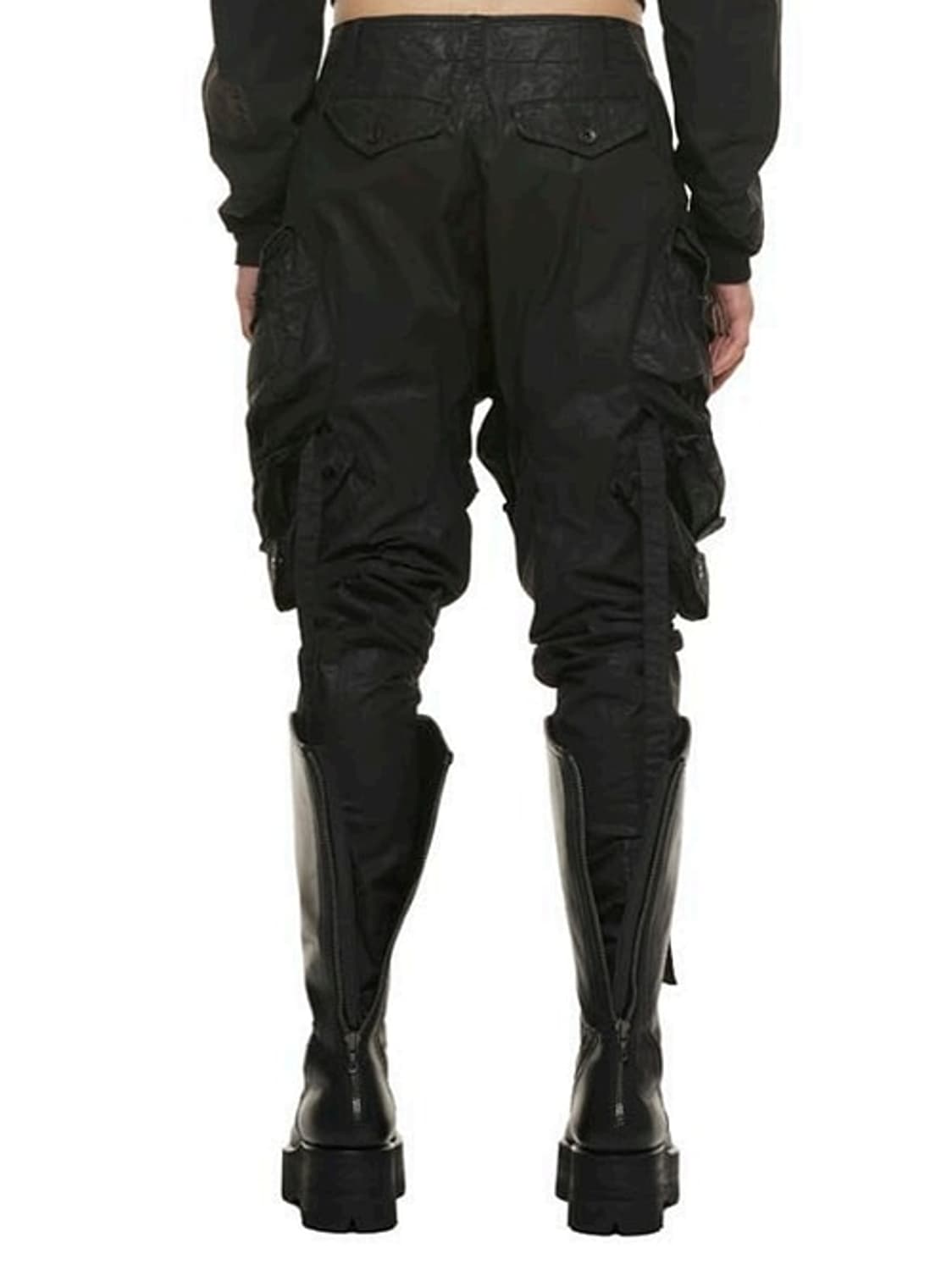 새상품 율리우스 코팅블랙 배기트라우저 1사이즈 상품이미지4