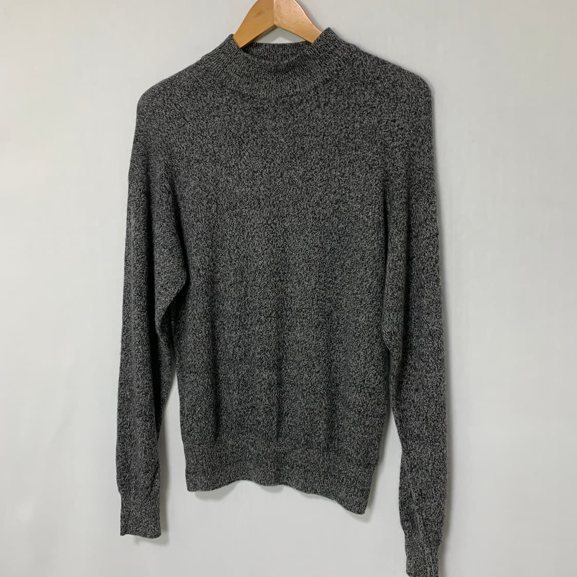 캐시미어 100% 일본 빈티지 jpn 차콜 보카시 니트 M 상품이미지2