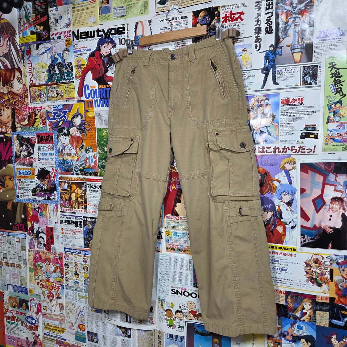 빈티지 베이지 브라운 멀티포켓  카고팬츠 상품이미지2