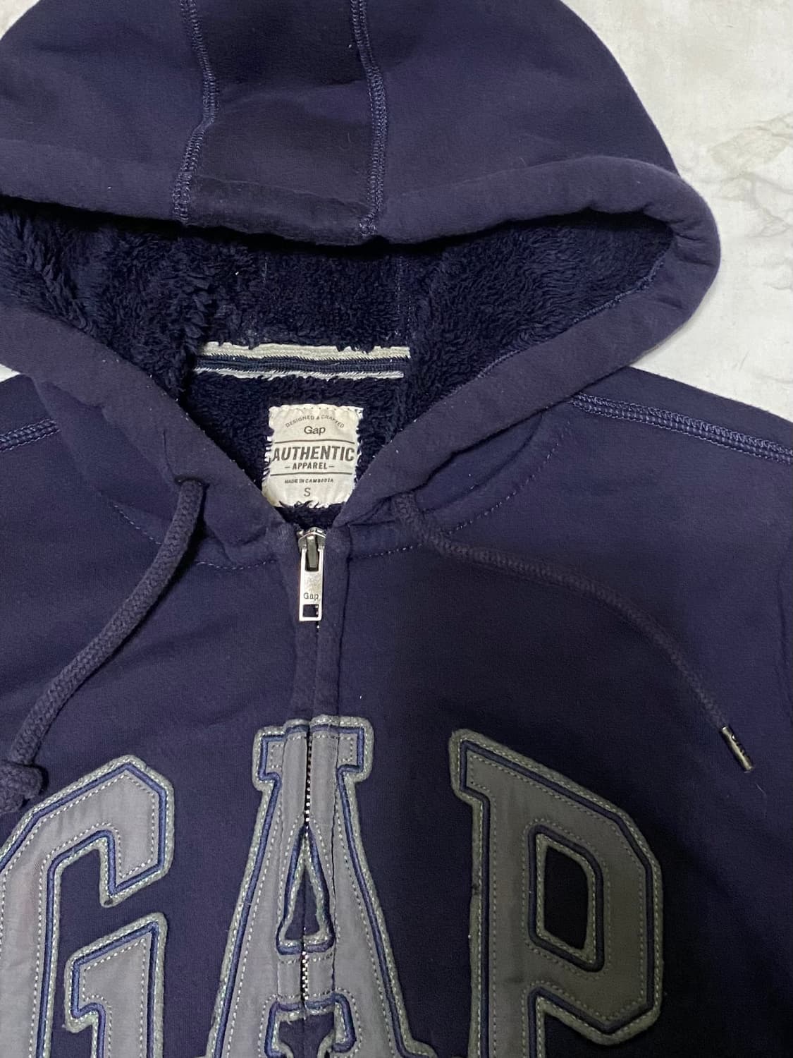 GAP 갭 양털 플리스 후드집업 95 사이즈 상품이미지2