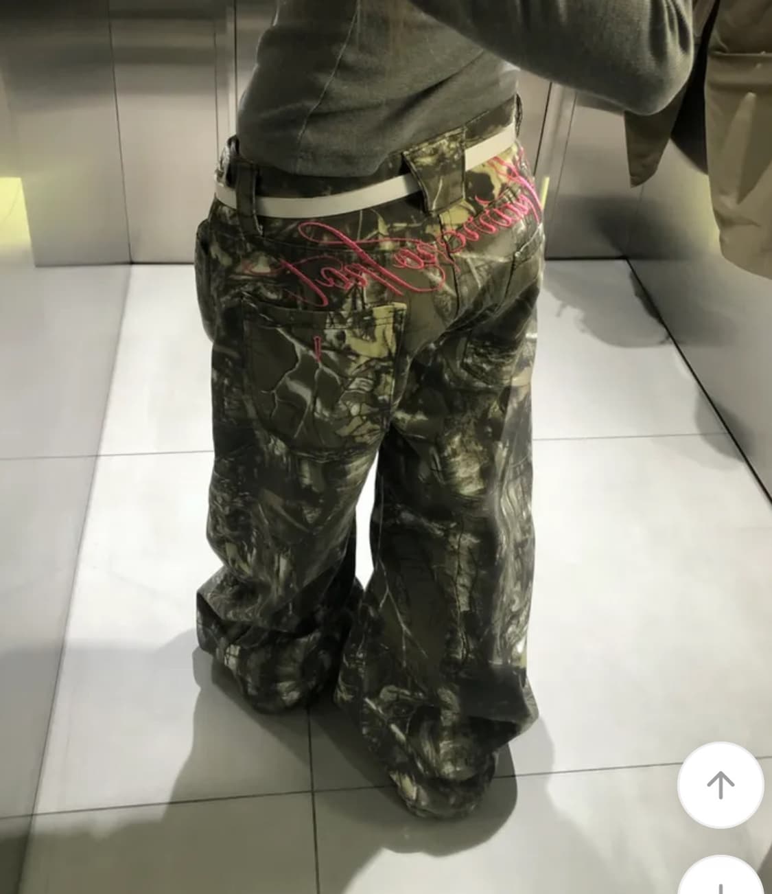 논콜맨션 핑크 레터링 팬츠 상품이미지3