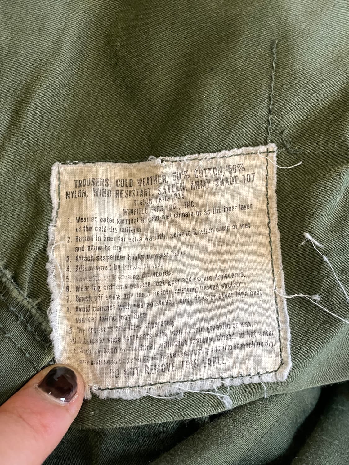 m-65 필드 팬츠 70s 상품이미지2