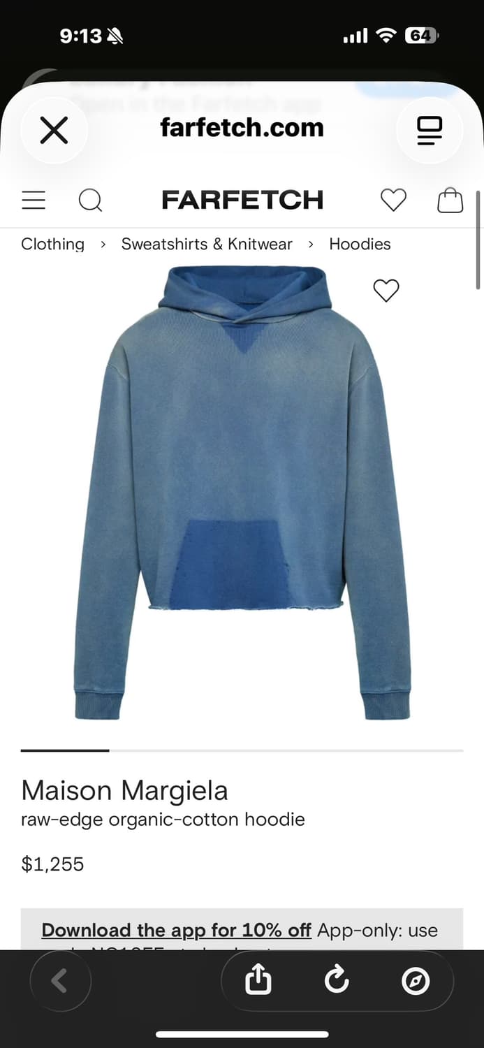 메종 마르지엘라 [새상품급.정품] 후드티 (정가 160만) M(105-) 상품이미지7