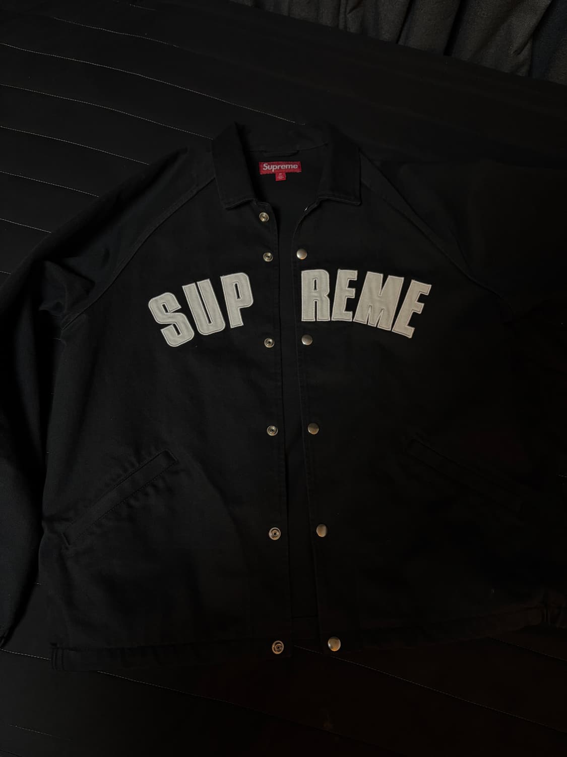 25fw 슈프림 코치자켓 데님 블랙 M 사이즈 상품이미지1