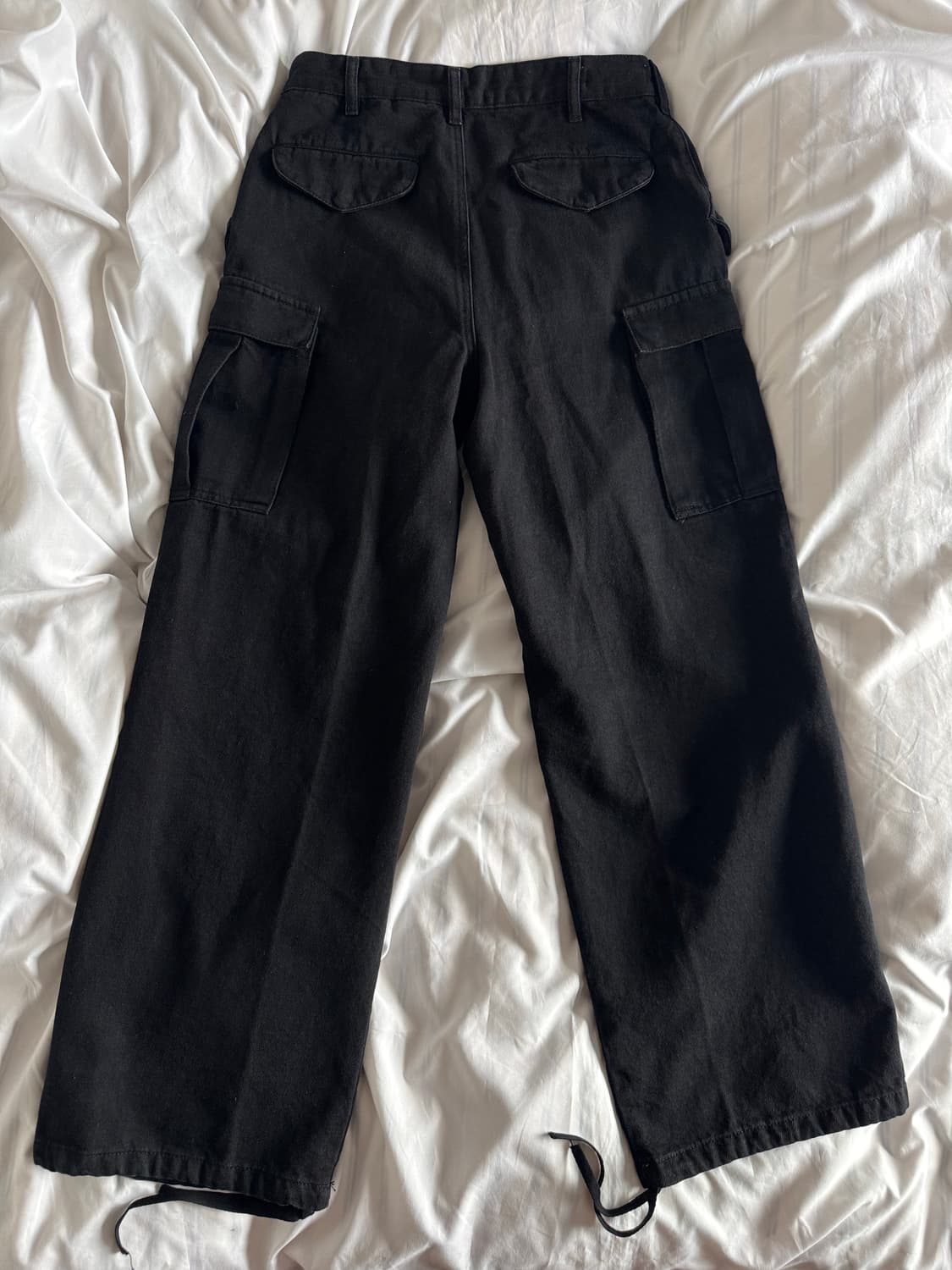[30] 자라 와이드핏 데님 카고 팬츠 상품이미지3