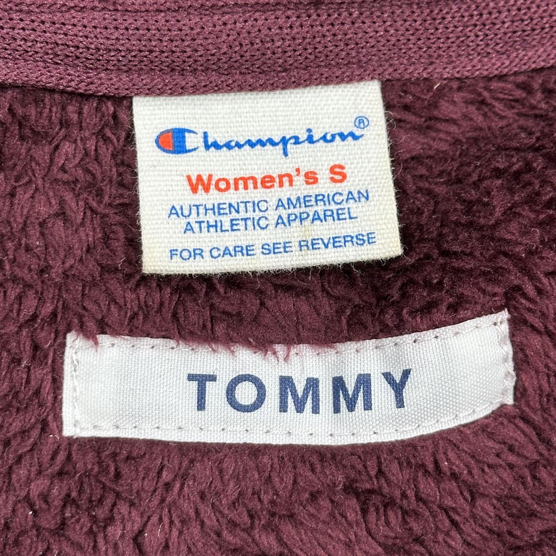 챔피온 재팬 여성 후디 플리스 자켓 후리스 버건디 여성S 상품이미지5