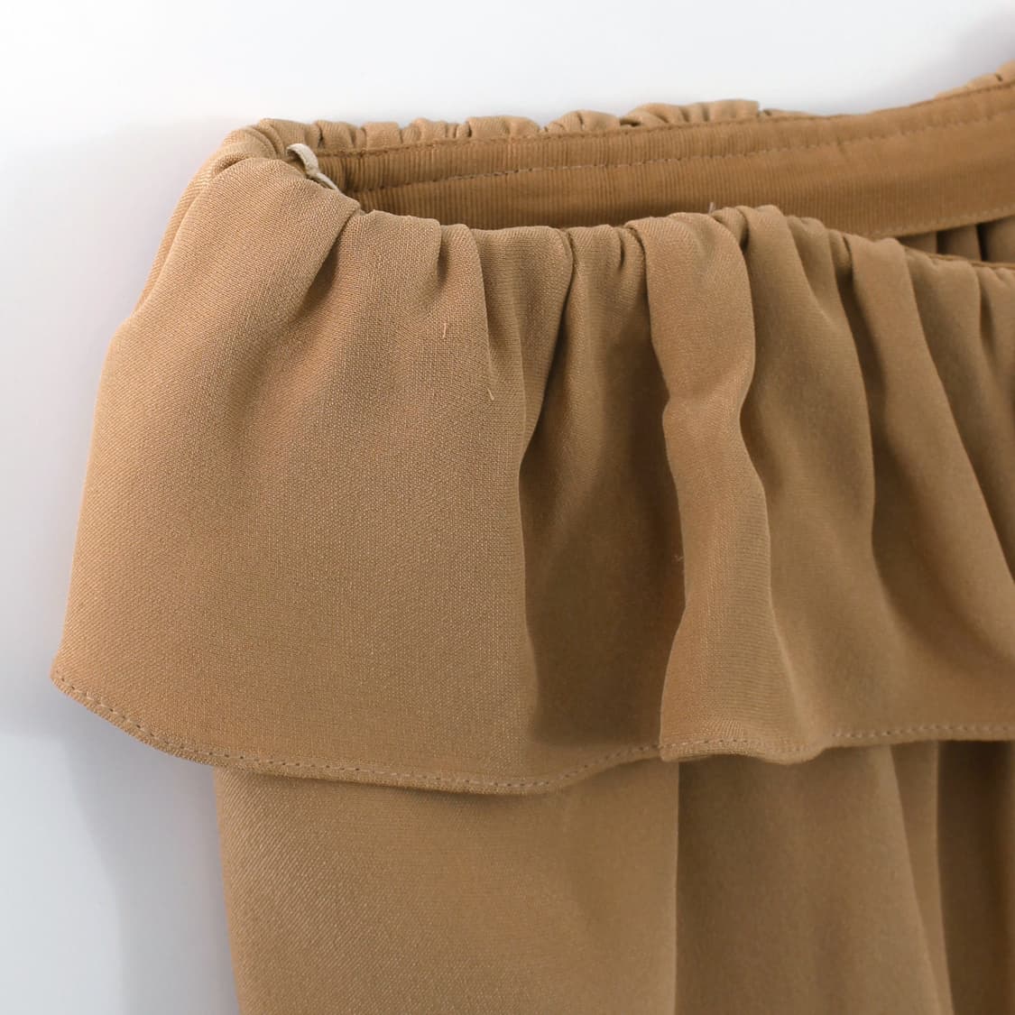 끌로에 Chole 실크 러플 베이지 반바지 숏팬츠 상품이미지3