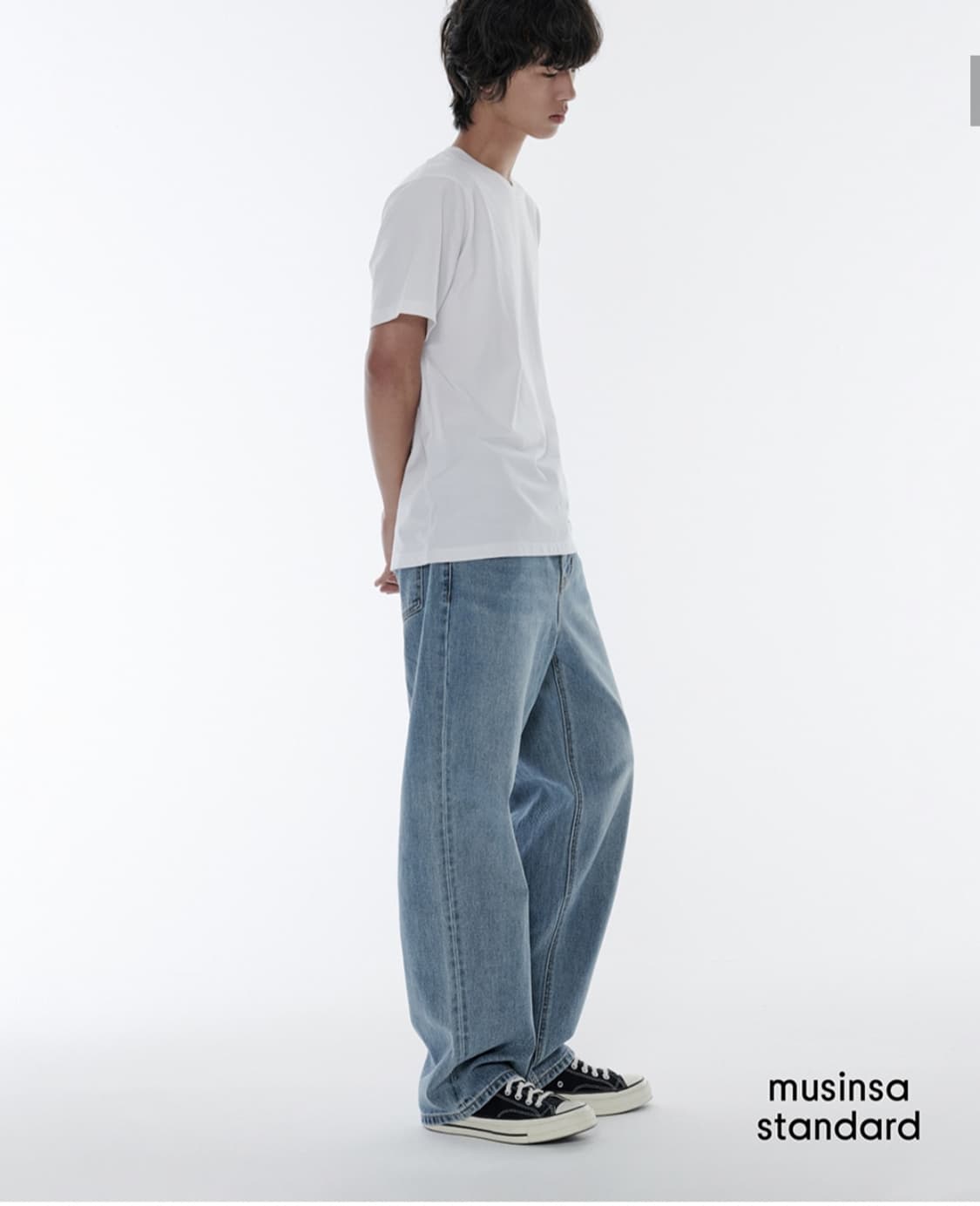무탠다드 루즈 스트레이트 데님 라이트 인디고 30사이즈 상품이미지8