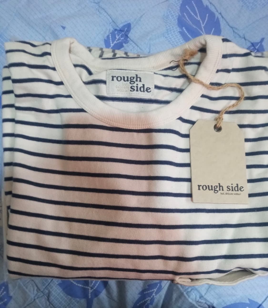 [2] 러프사이드 스트라이프 롱슬리브 네이비 상품이미지2