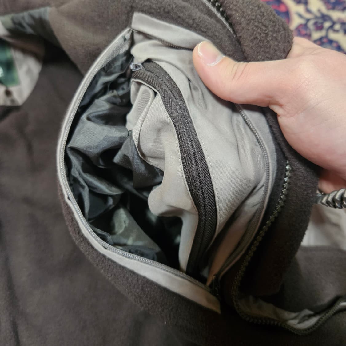 워터프루프 in USA 빈티지 플리스 라이닝 블루종 자켓 M size 상품이미지7