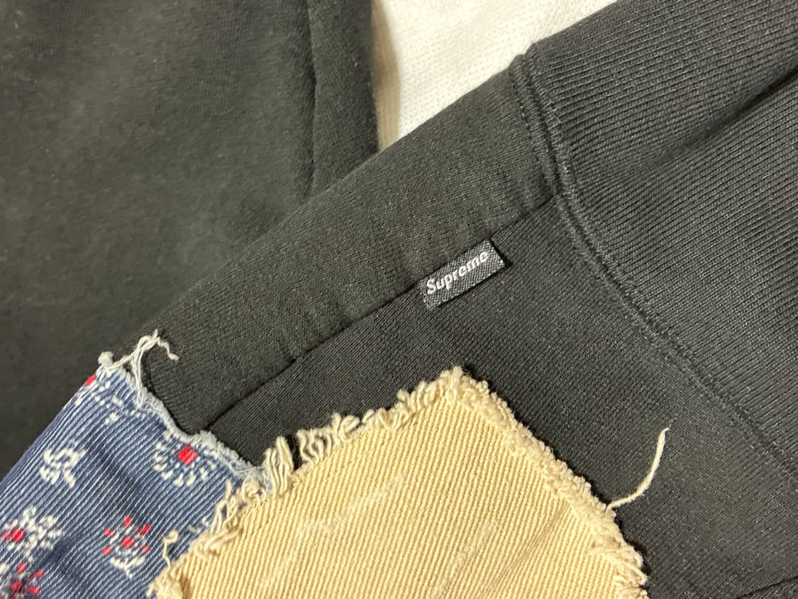 슈프림 패치워크 후드 집업(M) 상품이미지5