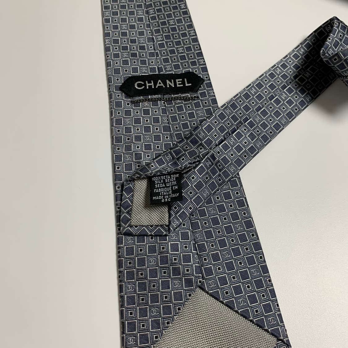 샤넬(CHANEL) 신형 모노그램 명품넥타이 이태리 100실크 최상급 상품이미지7