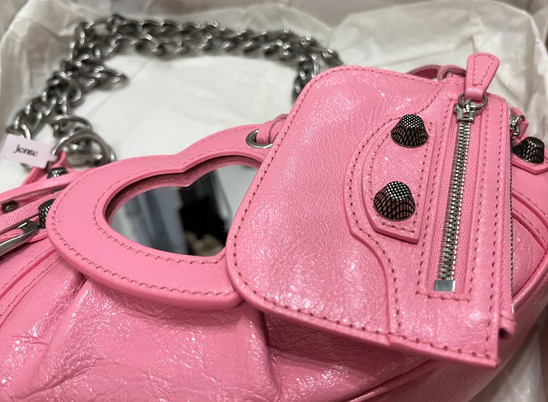 [새상품] 발렌시아가 르 카골 XS 핑크 숄더 크로스 가능 상품이미지5