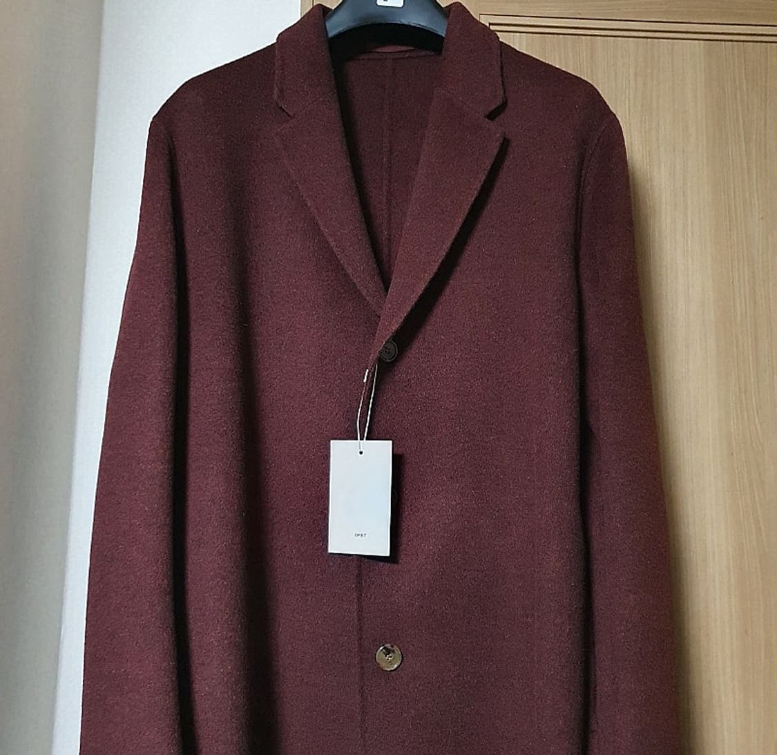 [M] 오르빗 핸드메이드 코트 멜란지레드 상품이미지9