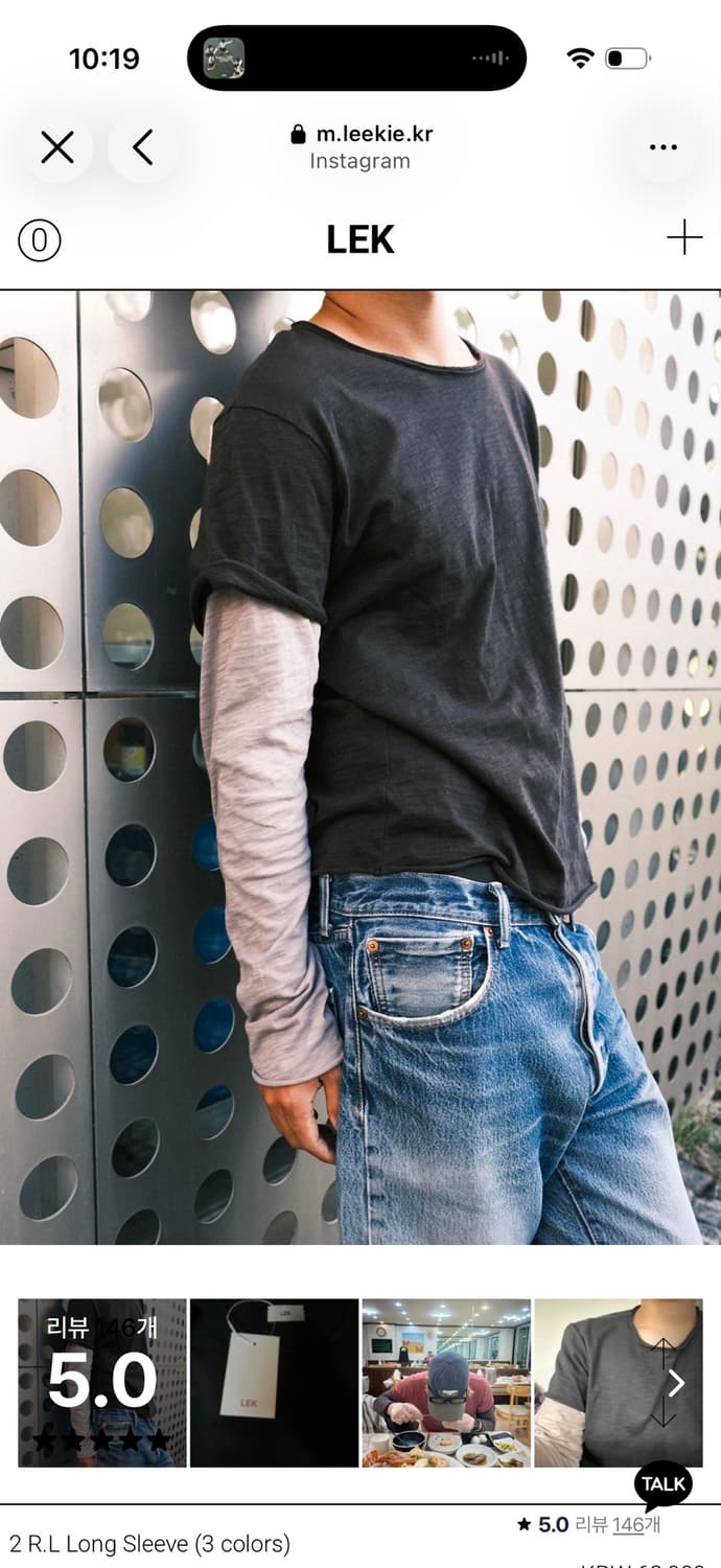 Leekie 2 R.L Long Sleeve charcoal 상품이미지1