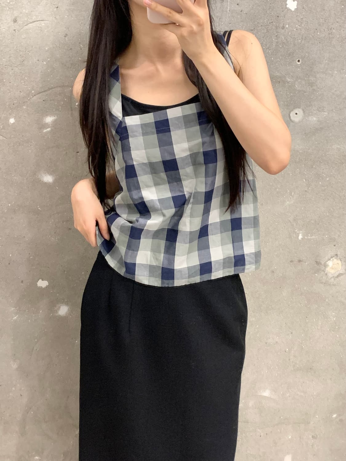 Margaret Howell 마가렛호웰 체크 슬리브리스 상품이미지2