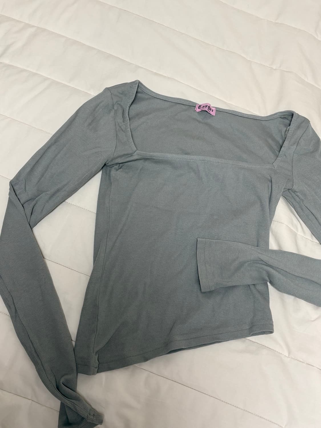 Tanger 긴팔 슬림핏 티셔츠 카키그레이 상품이미지6