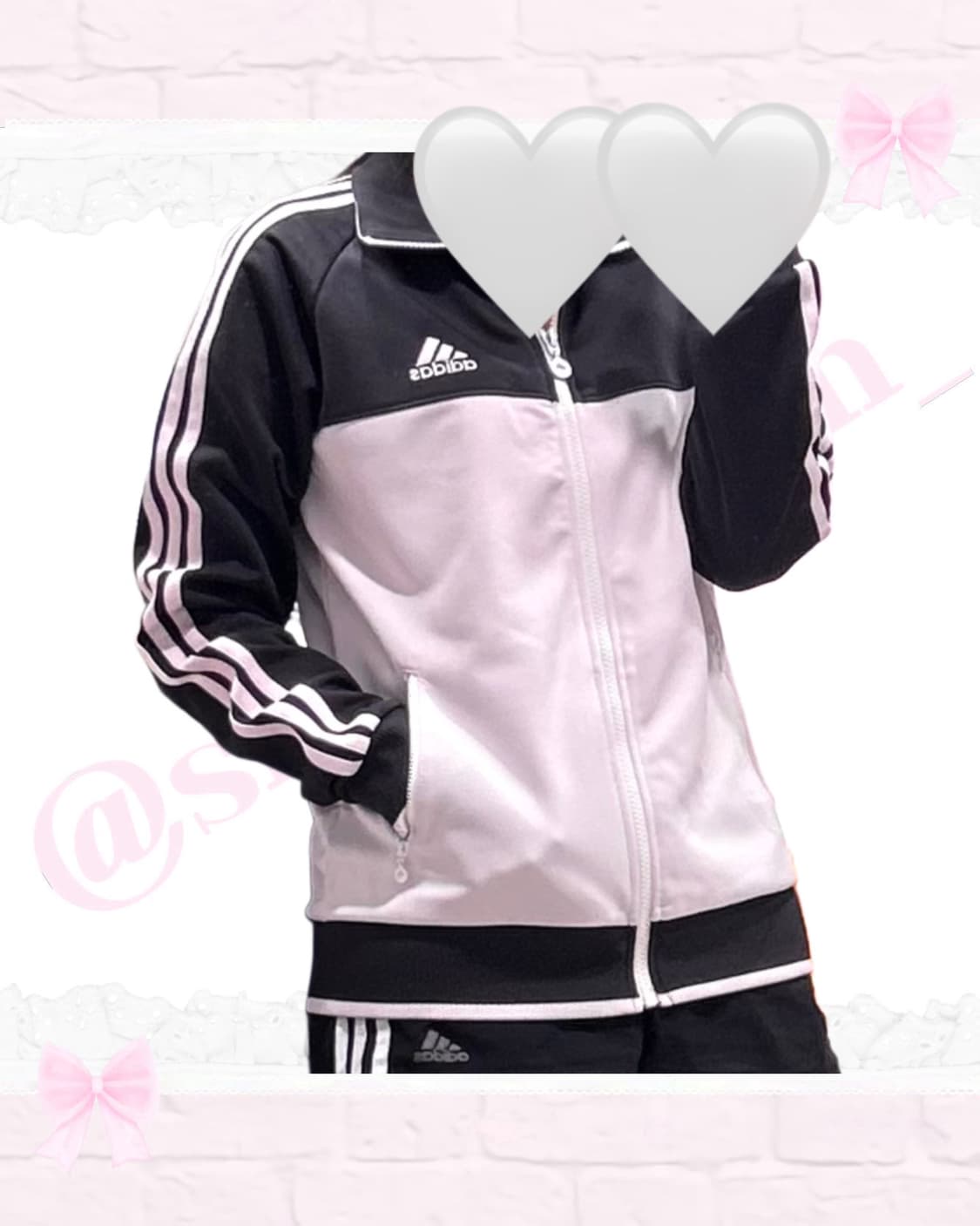 [셋업] 미소녀 핑크 스포티 아디다스 져지 상품이미지3