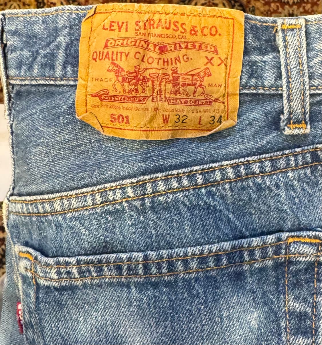 usa 빈티지 리바이스 501 데님 32"(30~31추천) (470) 상품이미지5