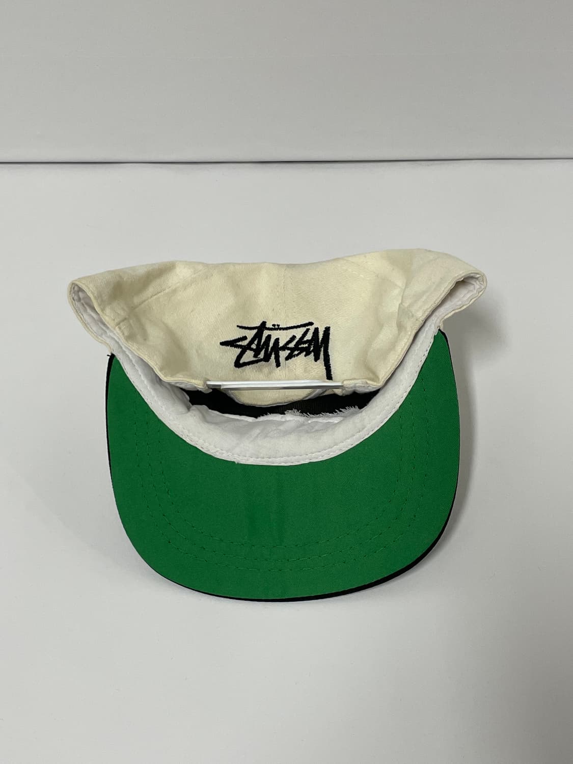 80s Stussy Rasta logo two-tone cap  상품이미지3