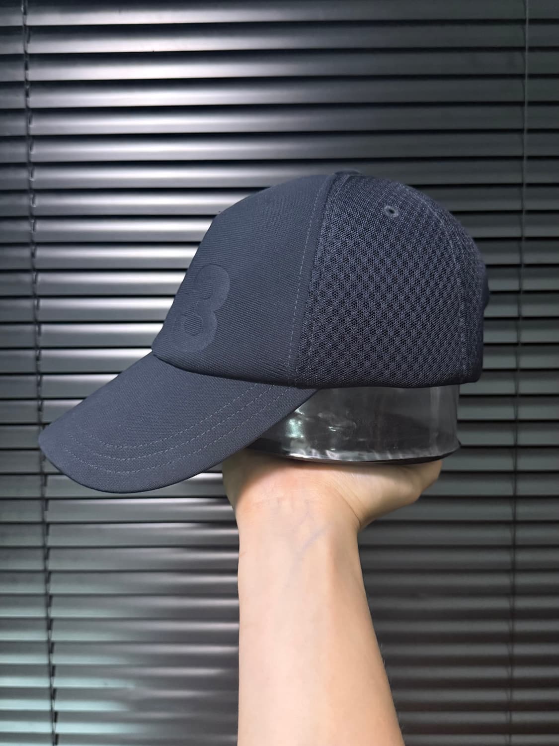 Y-3 y3 요지야마모토 네이비 남색 볼캡 야구 모자 메쉬 클래식 로고 상품이미지2