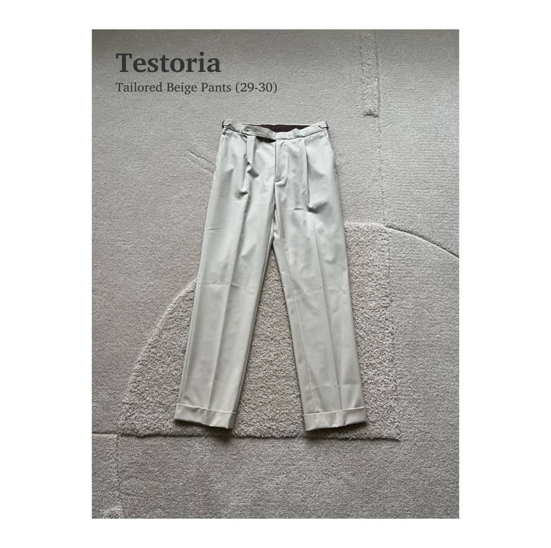 테스토리아 테일러드 베이지 팬츠 (29-30) 상품이미지1