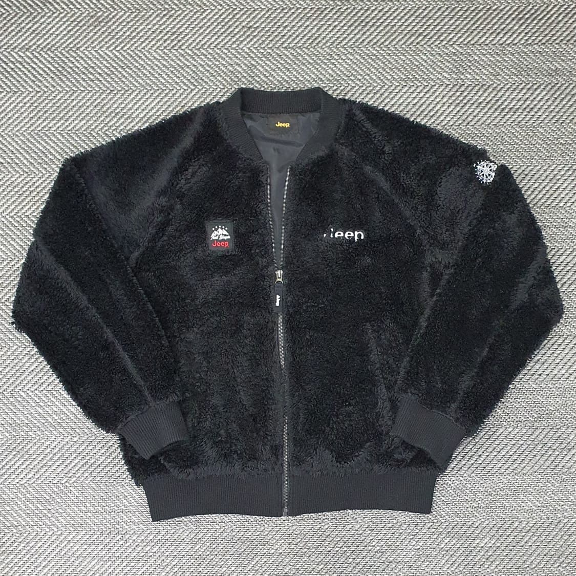 지프 뽀글이 바시티 집업자켓 남자105 상품이미지2