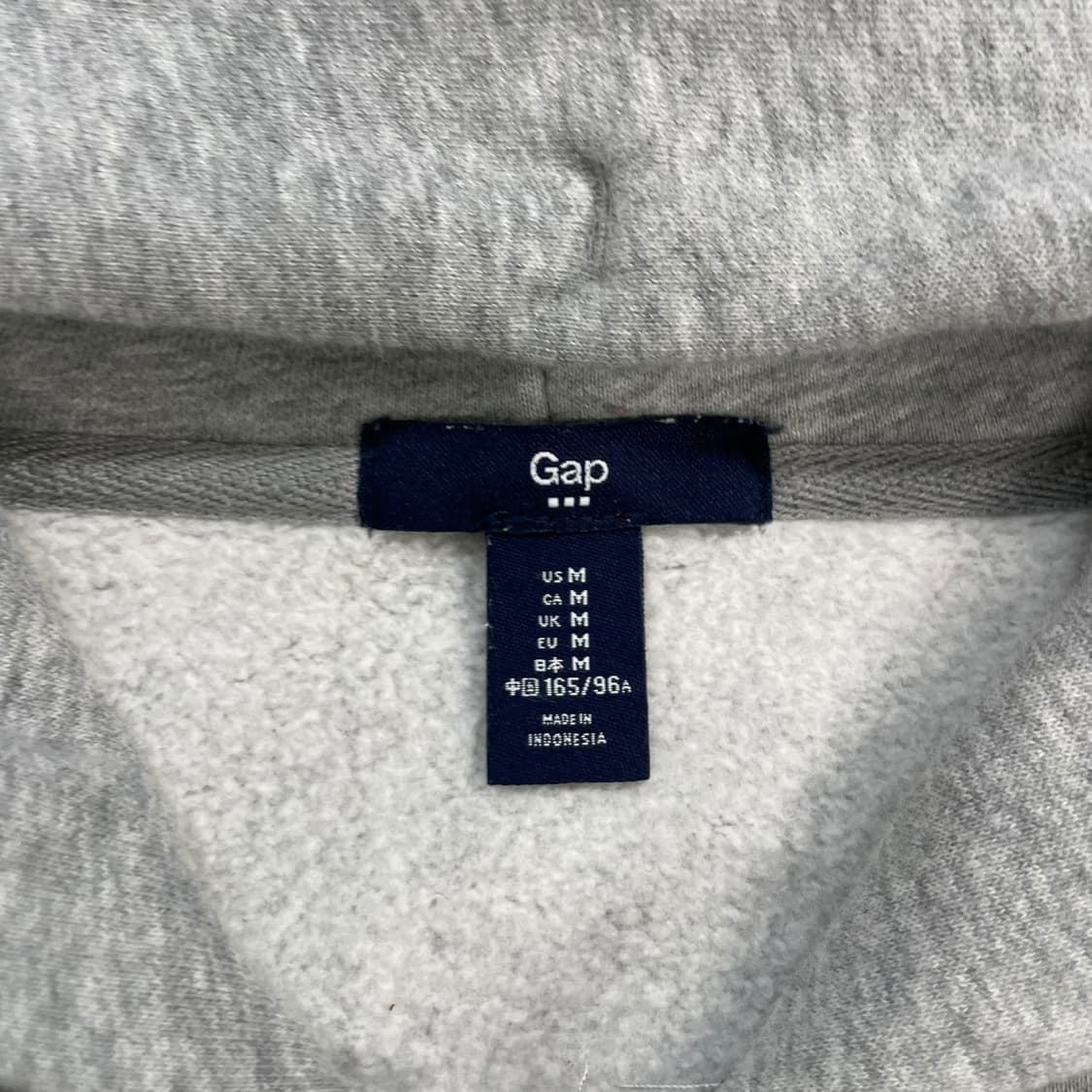 갭 Gap 스펠 로고 후드집업 그레이 하늘 상품이미지4