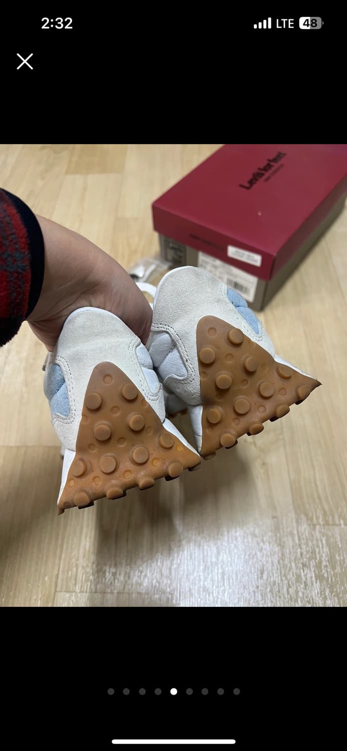 뉴발란스 327 리바이스 콜라보 데님 연청 - 8.5사이즈 상품이미지5