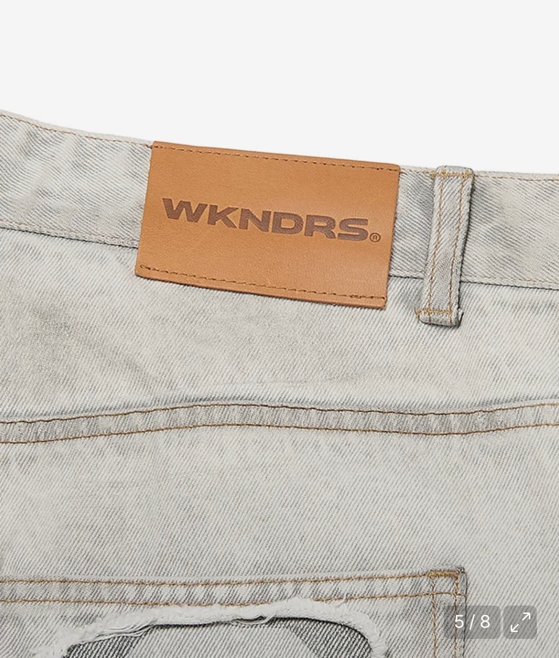 위캔더스 FACE DENIM PANTS (S.GREY) 상품이미지5