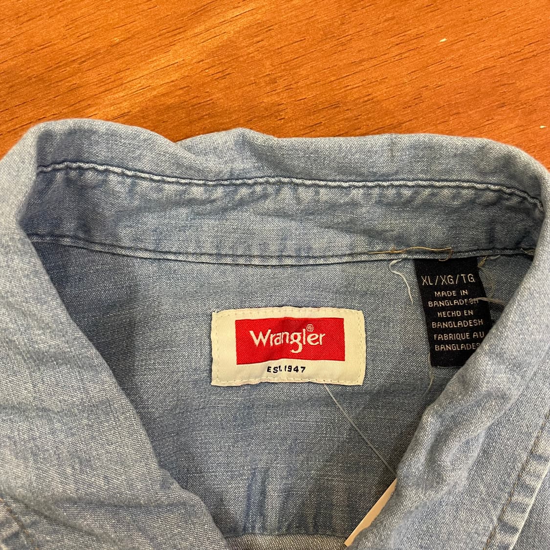 (XL) Wrangler 랭글러 데님 셔츠 상품이미지6