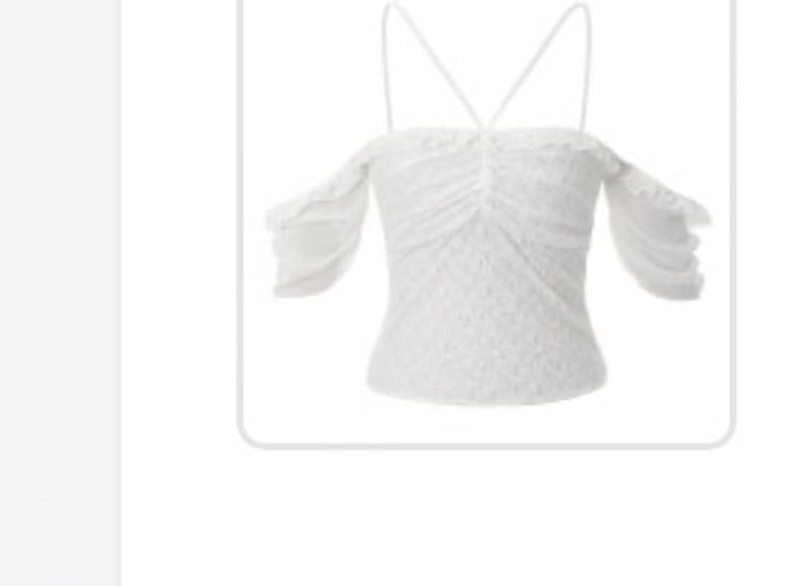 쓰리타임즈 멜리사 탑 화이트 블라우스 상품이미지1